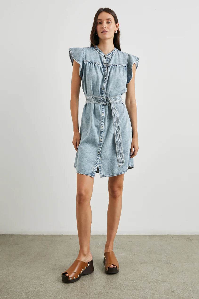 LETTA DRESS - FADED INDIGO