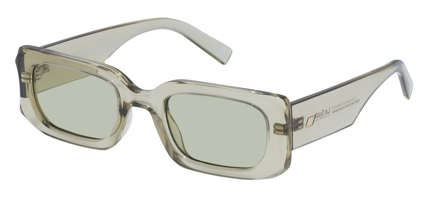 RIPPLED REBEL SUNGLASSES - OLIVE LEAF