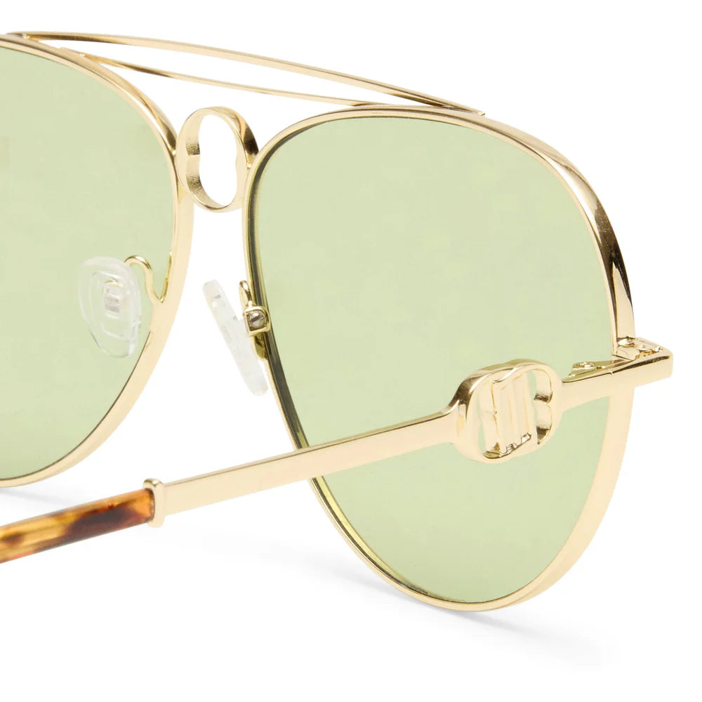 ABRACADABRA SUNGLASSES - BRIGHT GOLD/MOSS GREEN