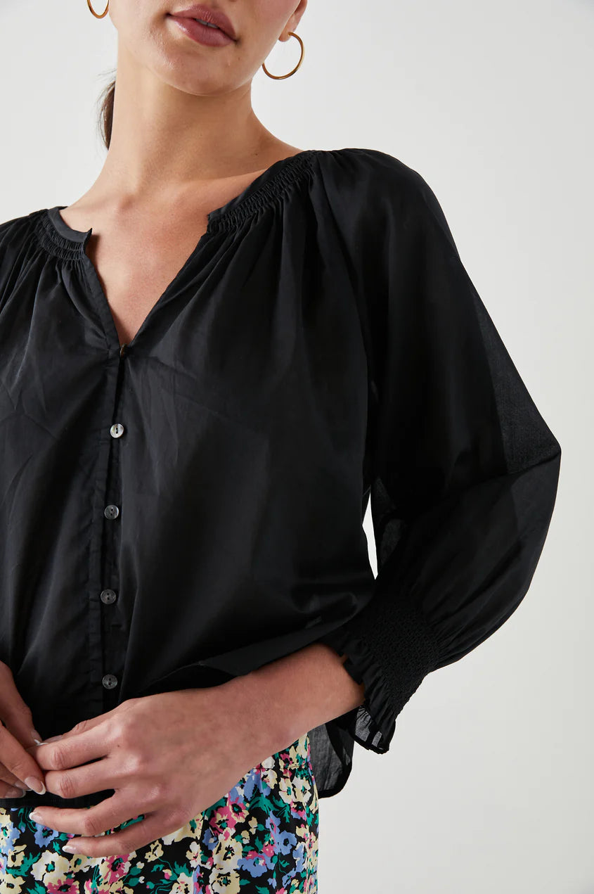 MARIAH TOP - TRUE BLACK