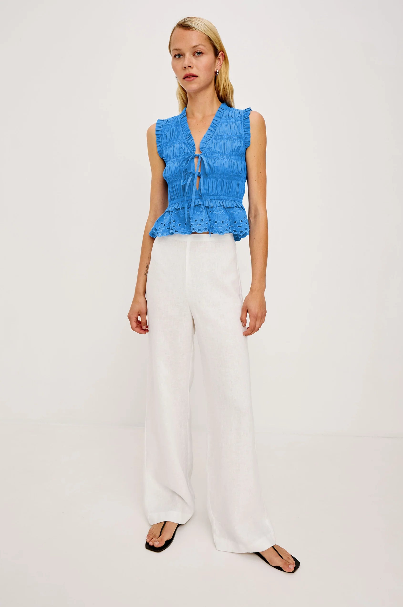 MARTINE TOP - HARBOR BLUE