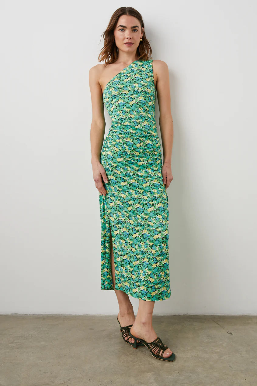 MCKAYLA DRESS - WATERCOLOR IVY