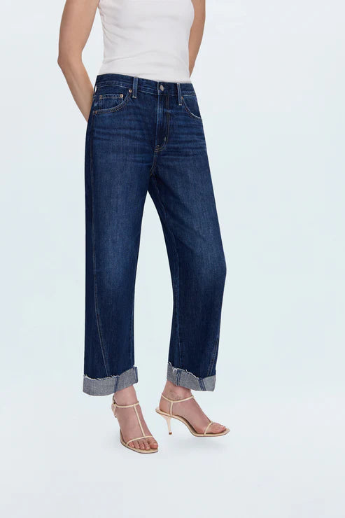 KACEY MID RISE CUFFED BOYFRIEND JEAN - CULTIVATE