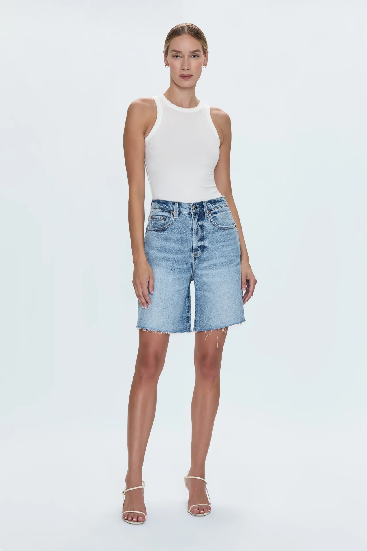 KAYLEE HIGH RISE PINCHED LOOSE SHORT - BOULDER