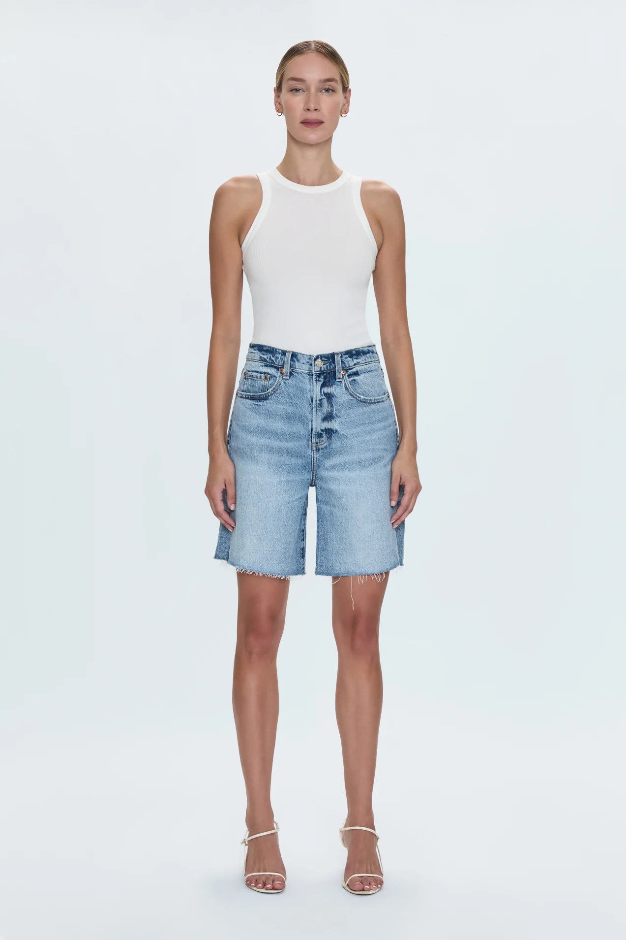 KAYLEE HIGH RISE PINCHED LOOSE SHORT - BOULDER