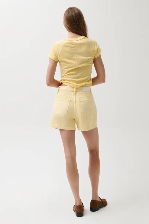 SAIGE HIGH RISE SHORT - YELLOW