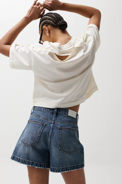 SAIGE HIGH RISE SHORT - WISHBONE