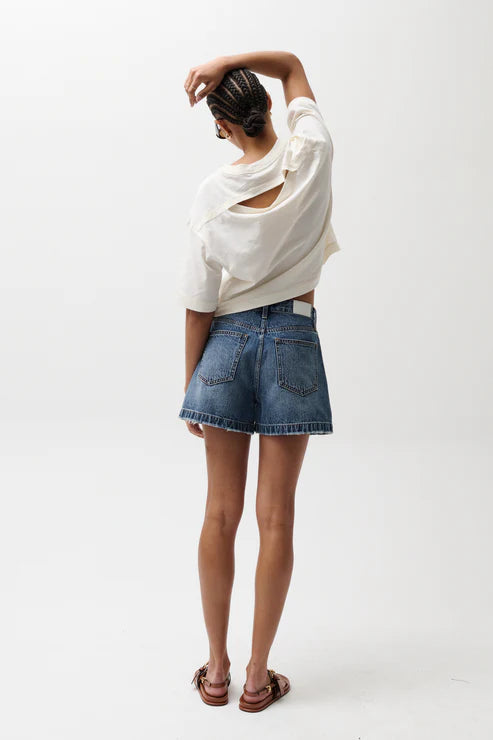 SAIGE HIGH RISE SHORT - WISHBONE