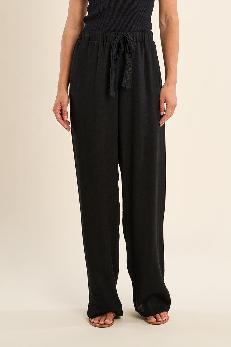 WOVEN PANTS - NOIR