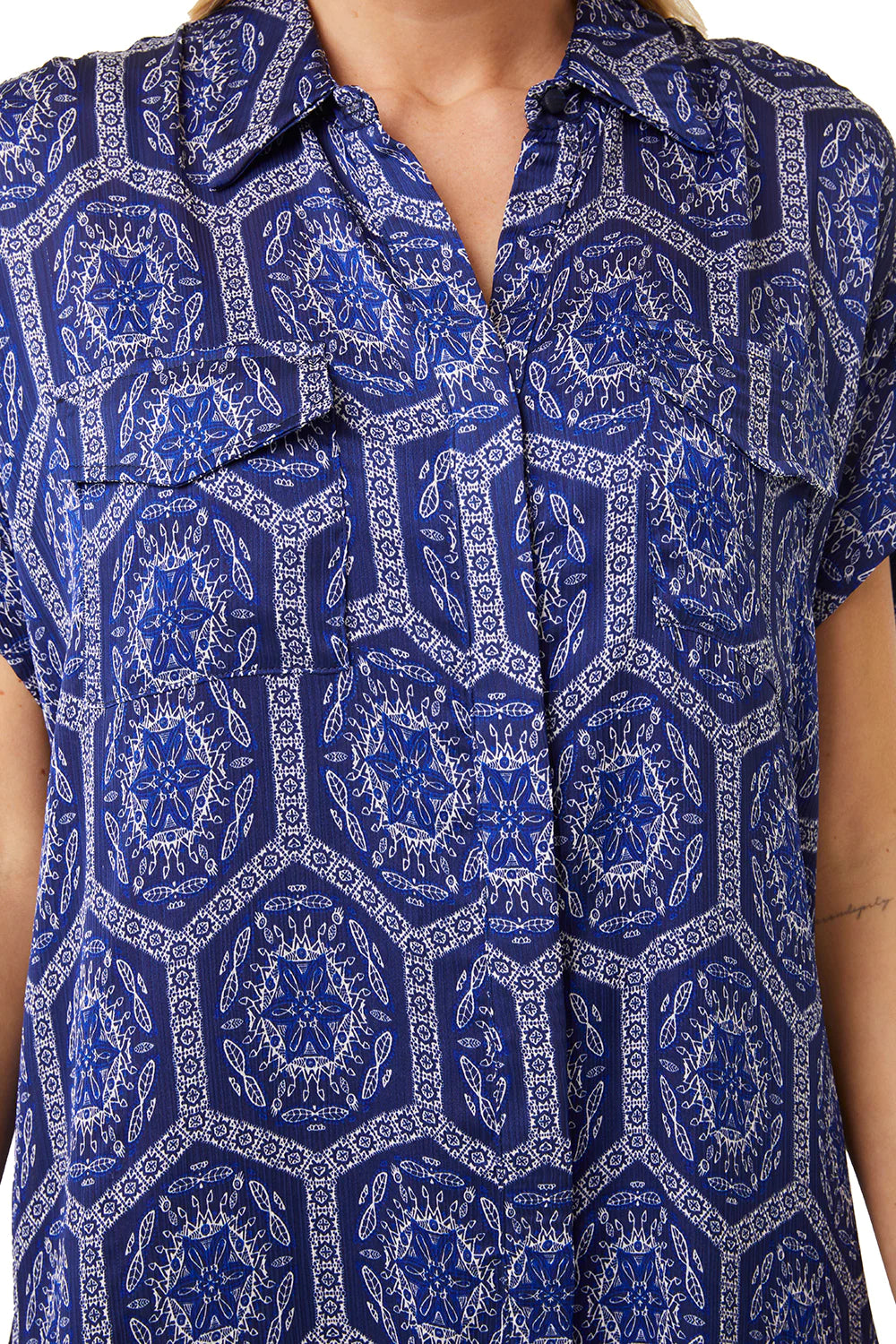 VIENNA DRESS - LAPIS TILE