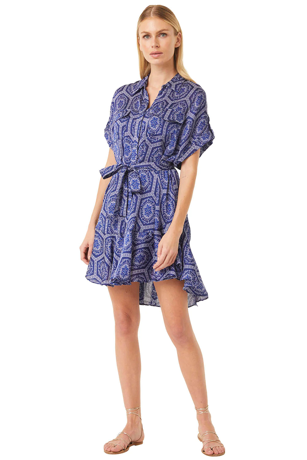 VIENNA DRESS - LAPIS TILE