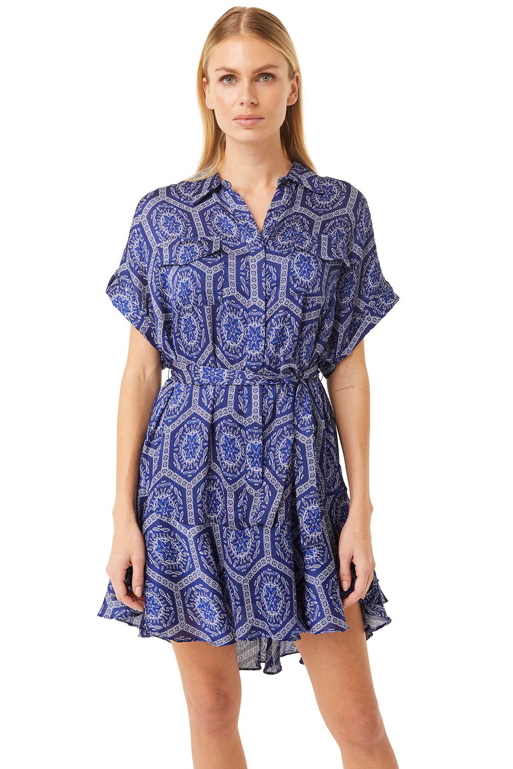 VIENNA DRESS - LAPIS TILE