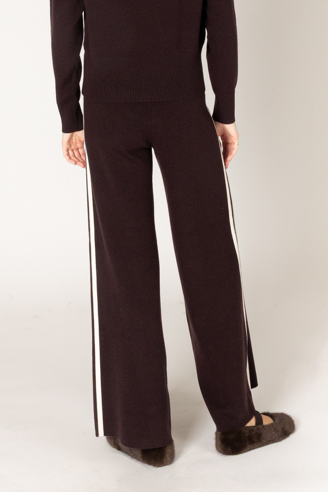 PICO STRIPE ESSENTIALS PANT - ESPRESSO