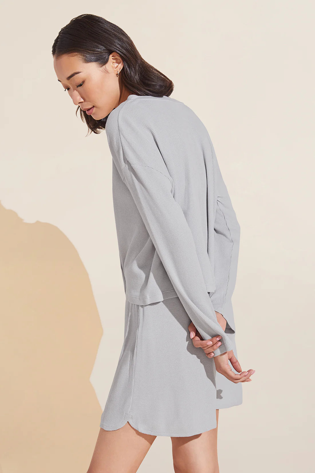 COZY MODAL WAFFLE LOUNGE SET - GREY STONE