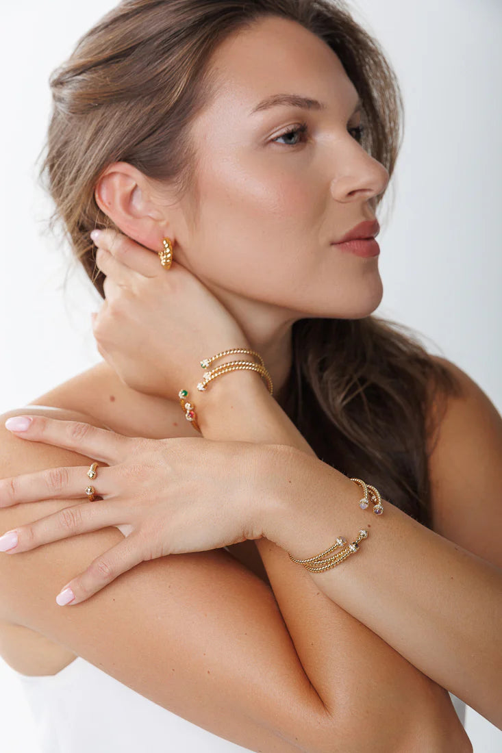 GOLD CABLE BANGLE