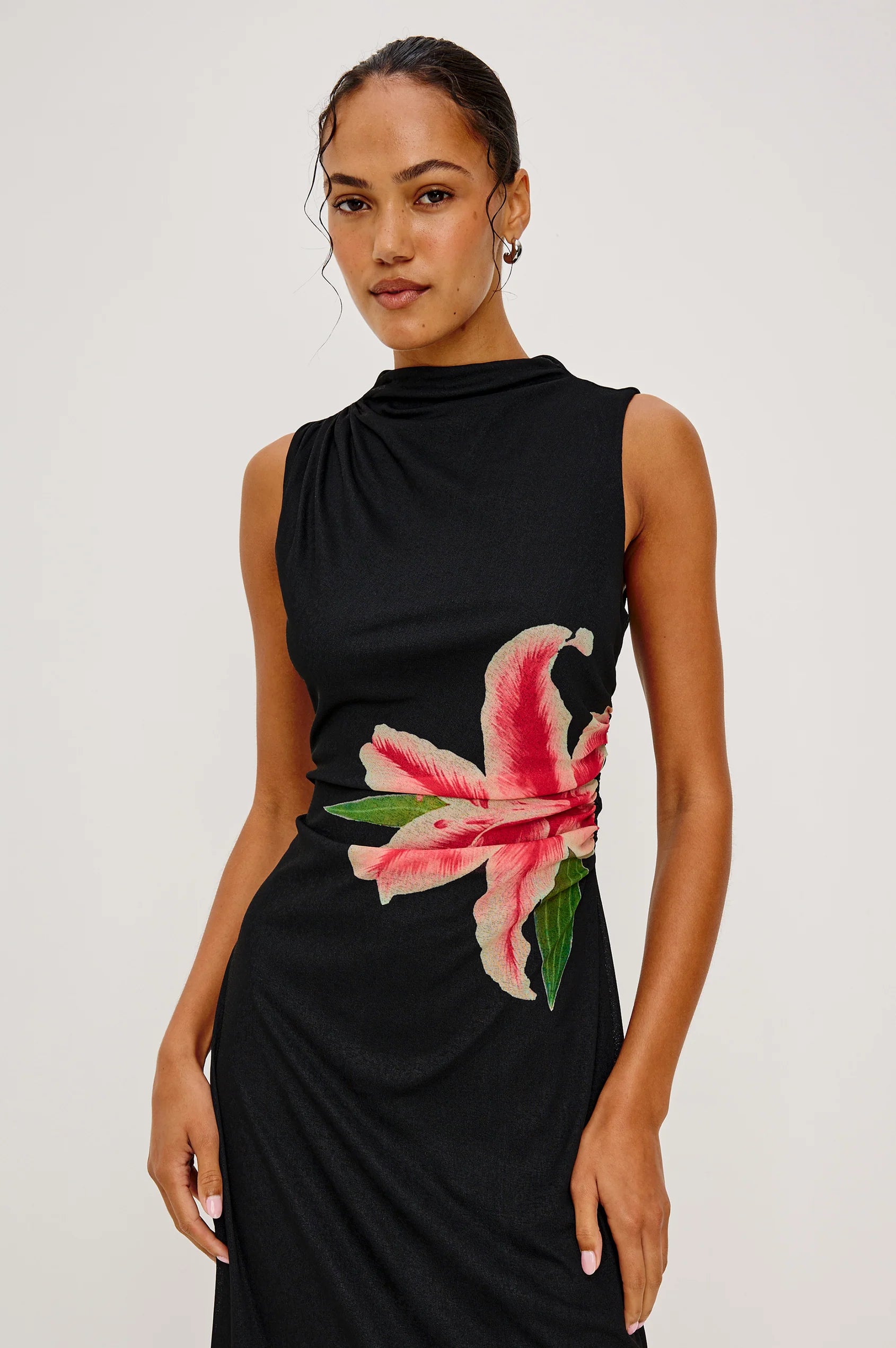 REBECCA DRESS - PEACH LILY