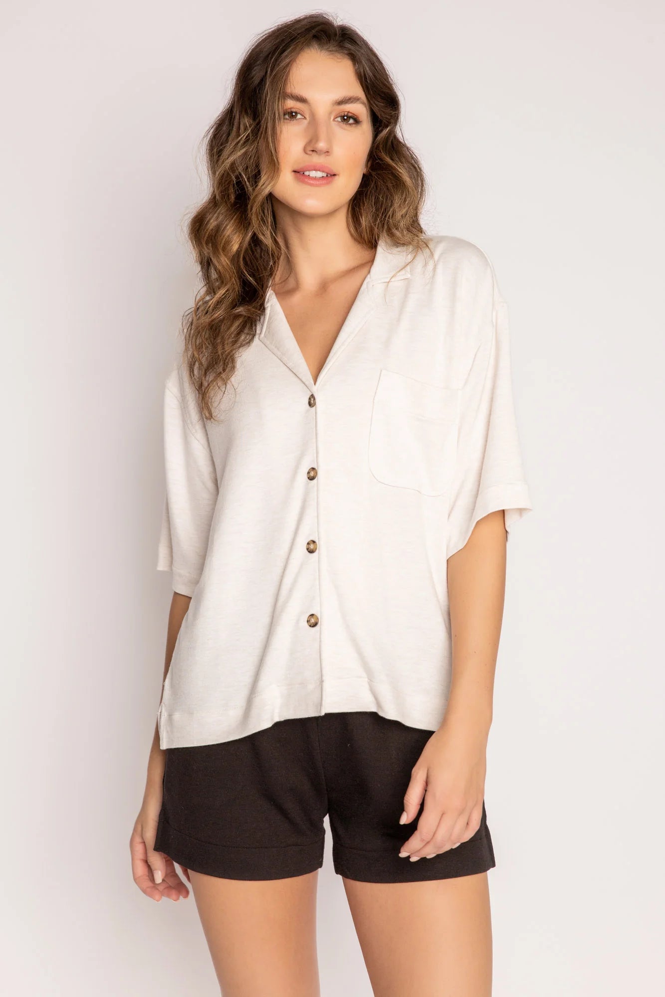 JAMMIE ESSENTIALS - TOP (OATMEAL)