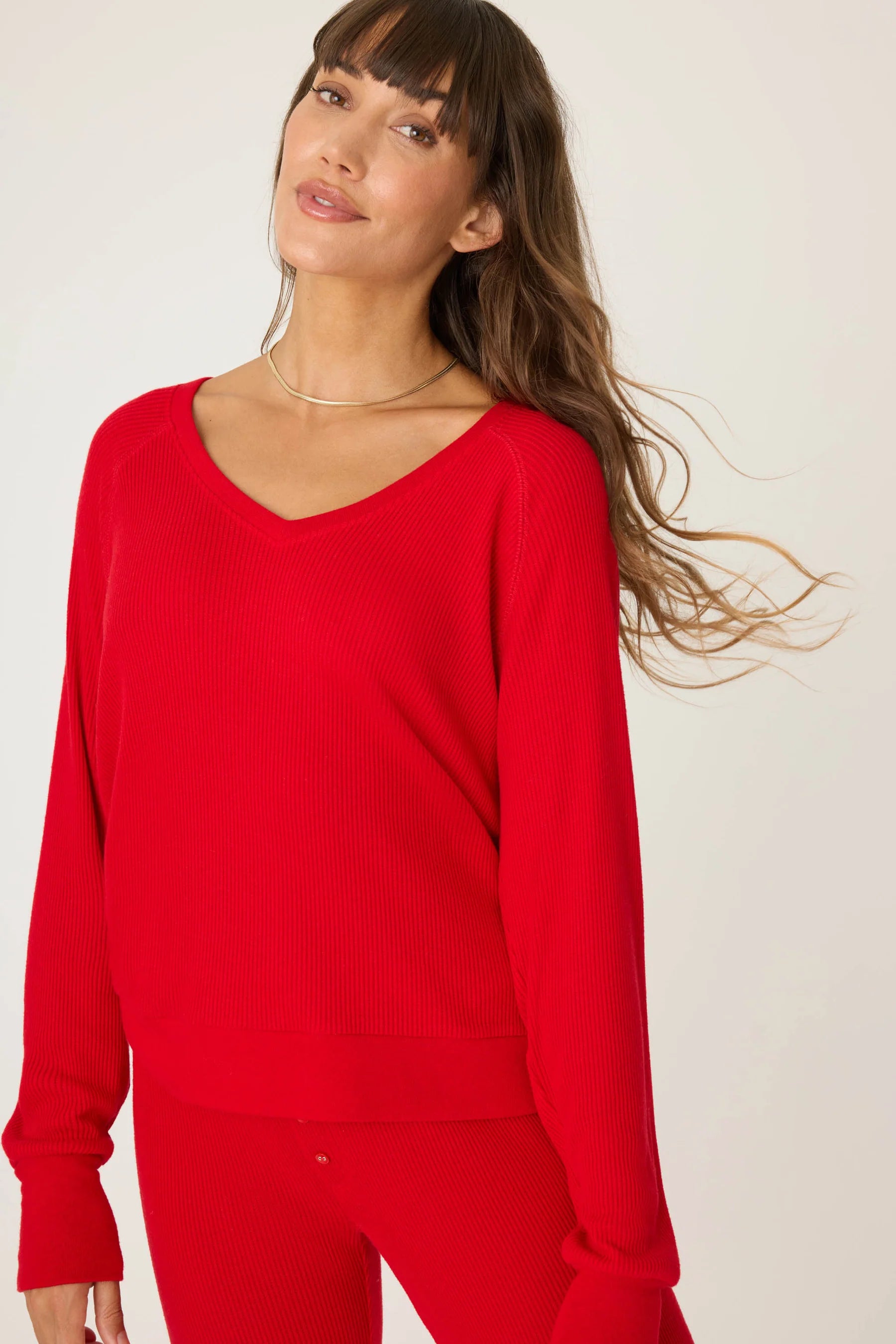 TEXTURED ESSENTIALS - LONG SLEEVE TOP