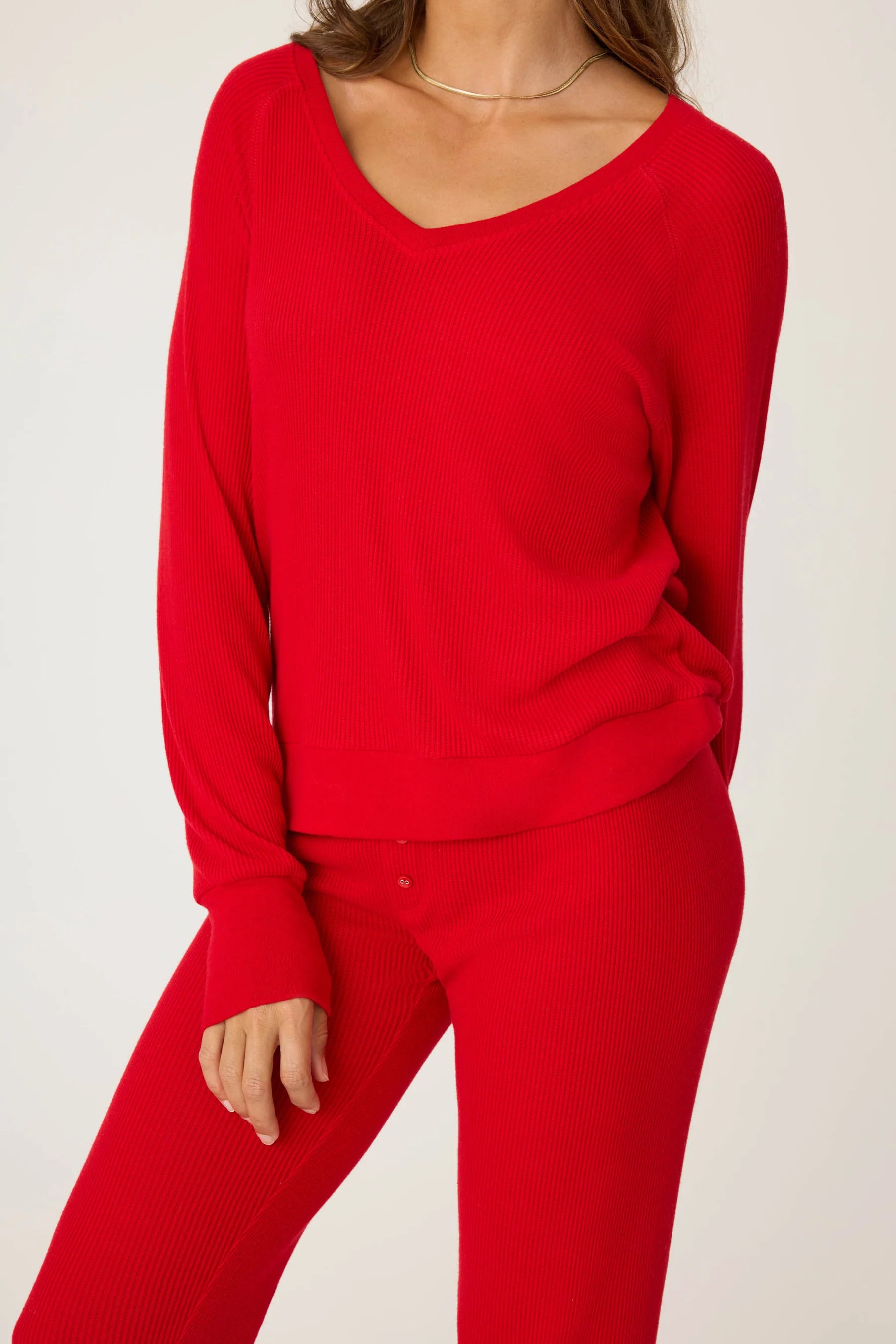 TEXTURED ESSENTIALS - LONG SLEEVE TOP