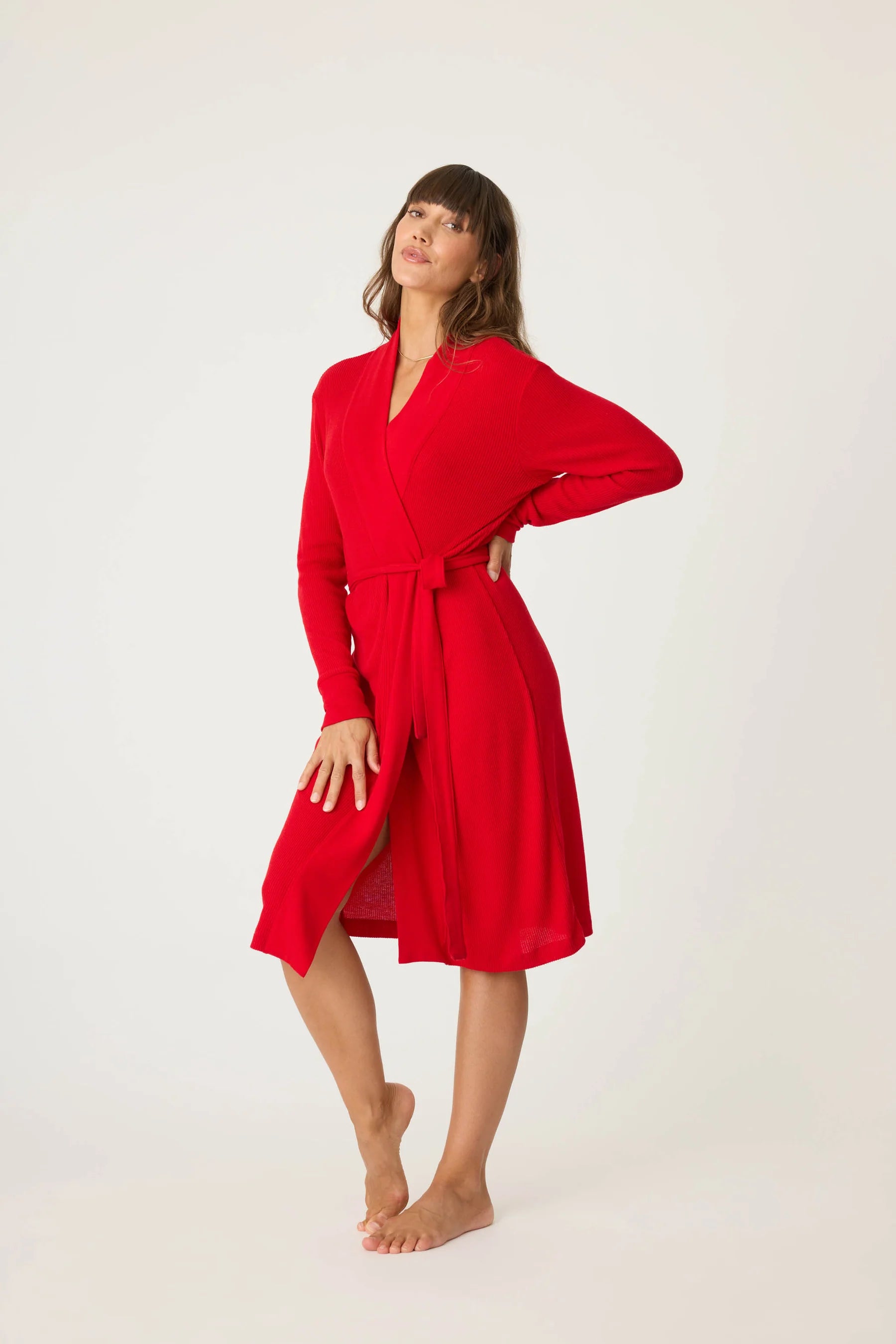 TEXTURED ESSENTIALS - ROBE