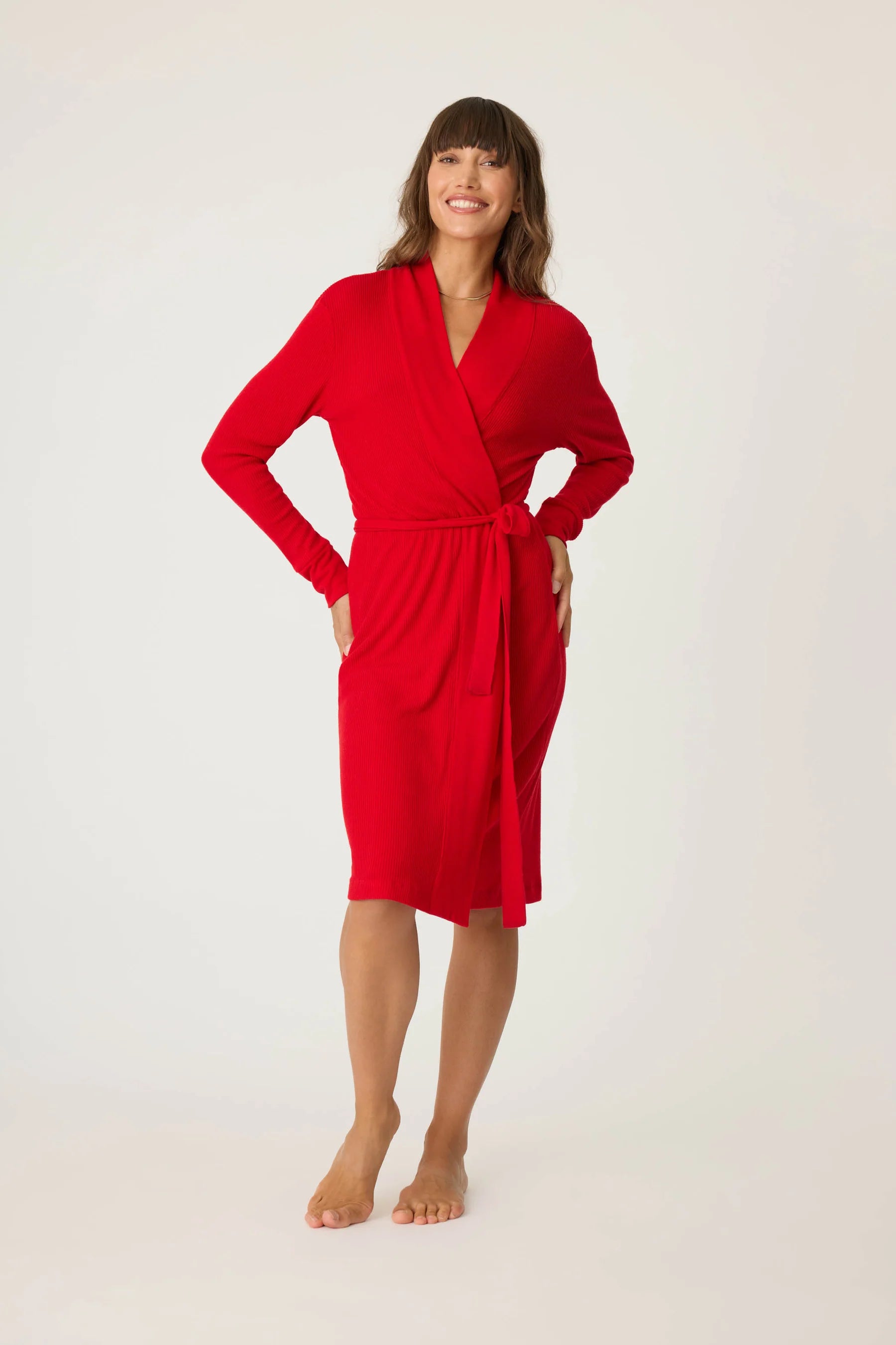 TEXTURED ESSENTIALS - ROBE