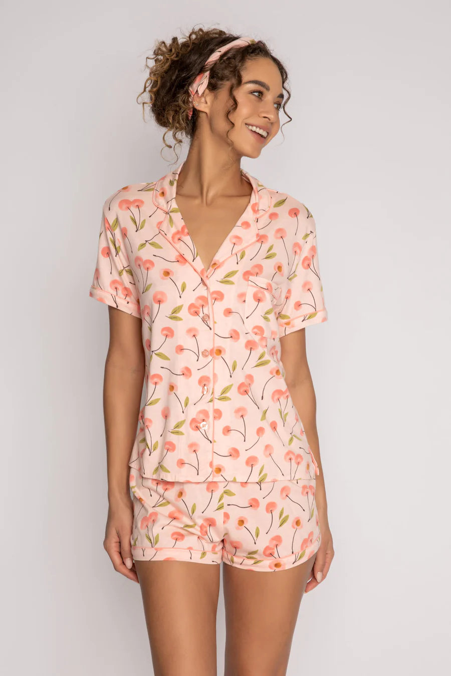 CHERRY PLAYFUL PRINT PJ SET