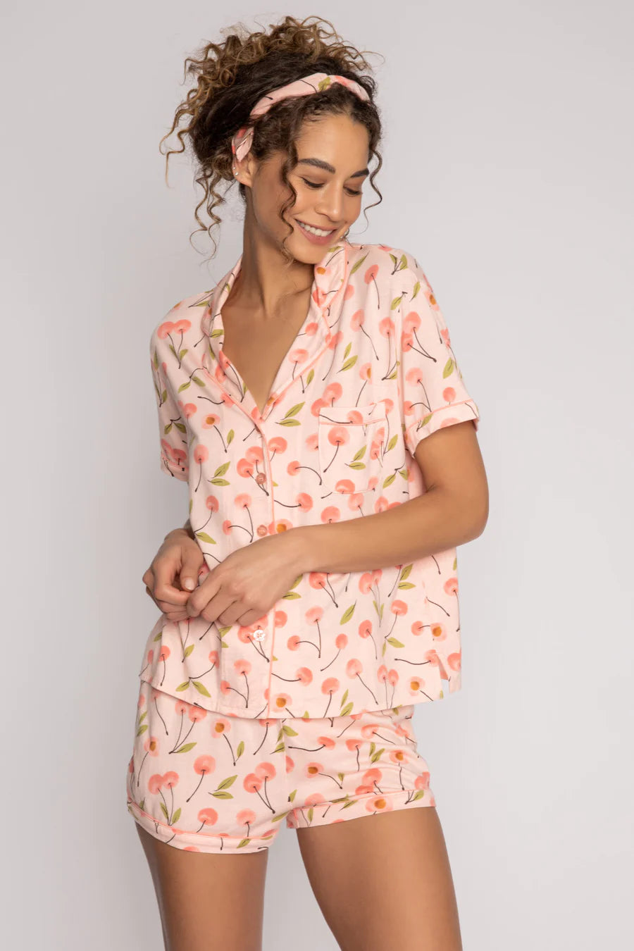 CHERRY PLAYFUL PRINT PJ SET