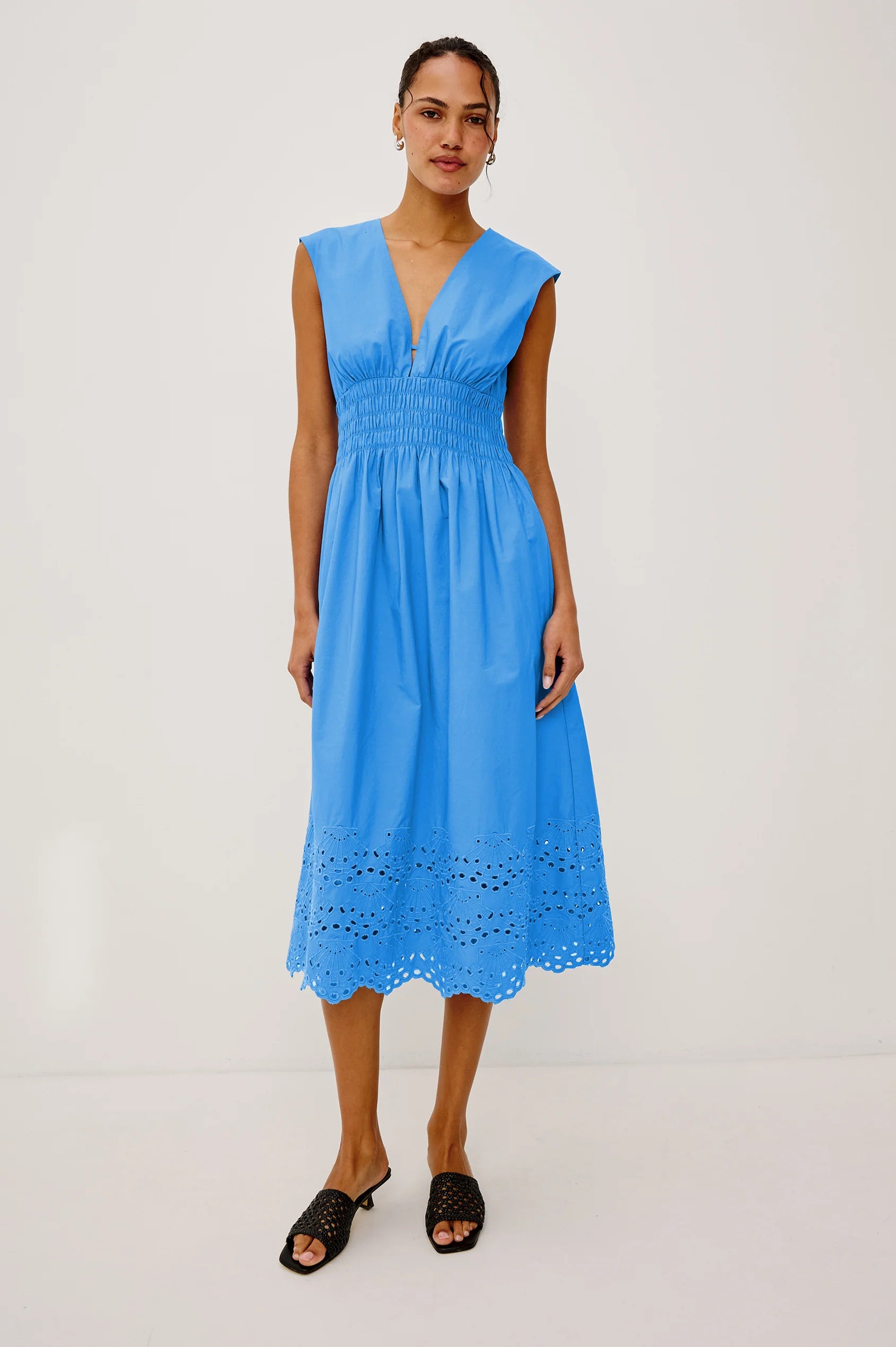 ROXANNE DRESS - HARBOR BLUE