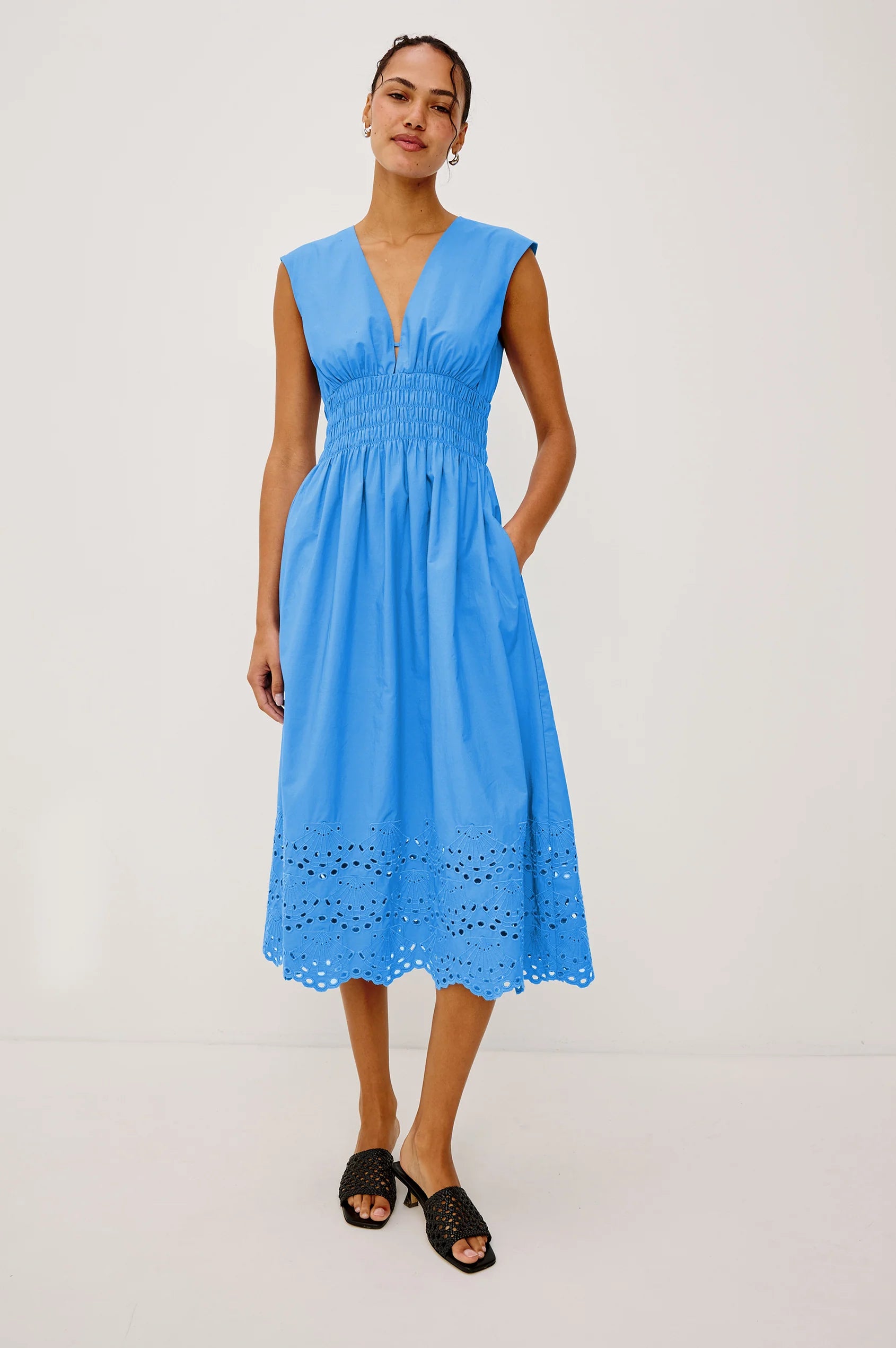 ROXANNE DRESS - HARBOR BLUE
