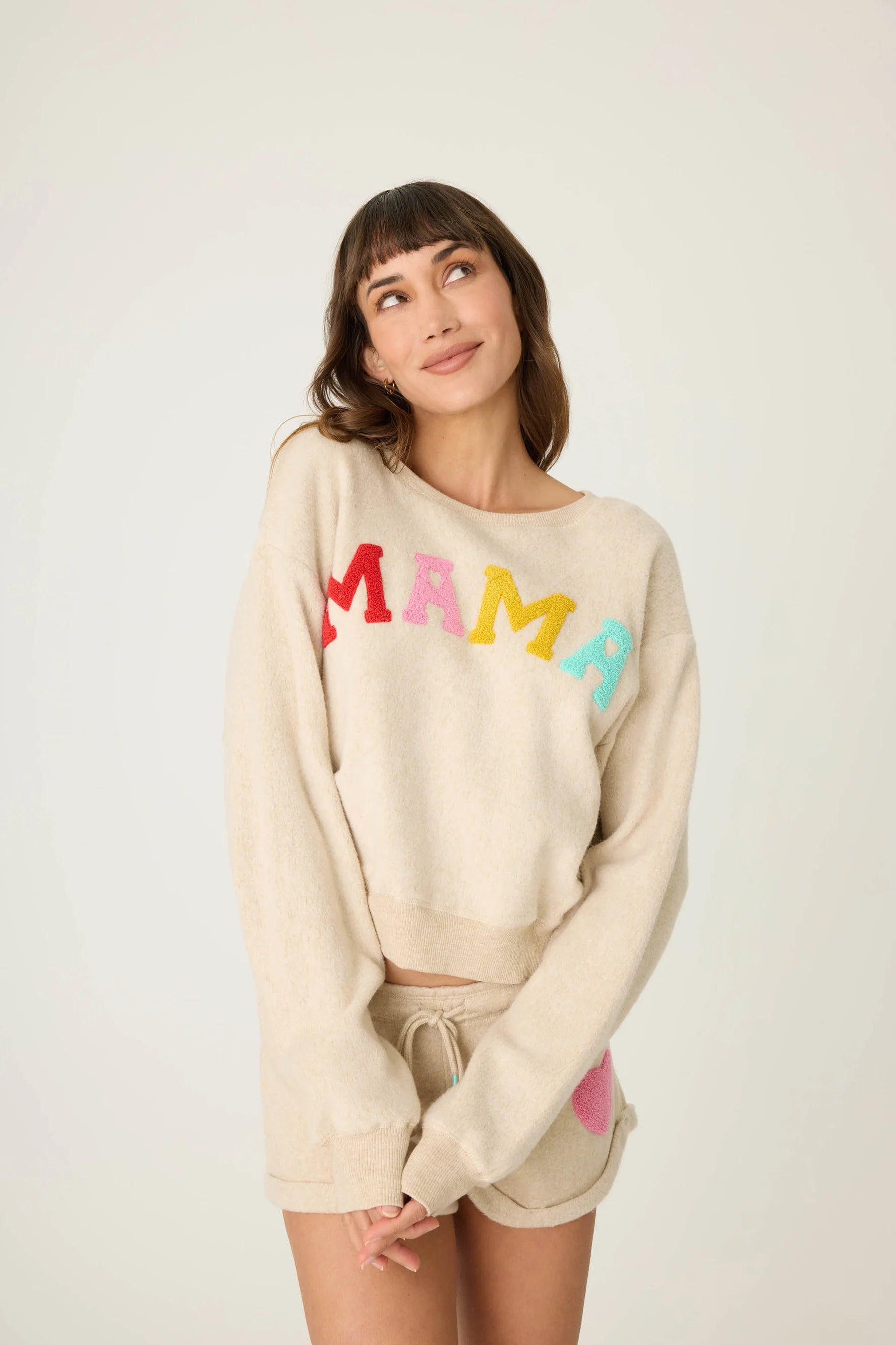 FOR THE MAMA'S EMBROIDERED TOP