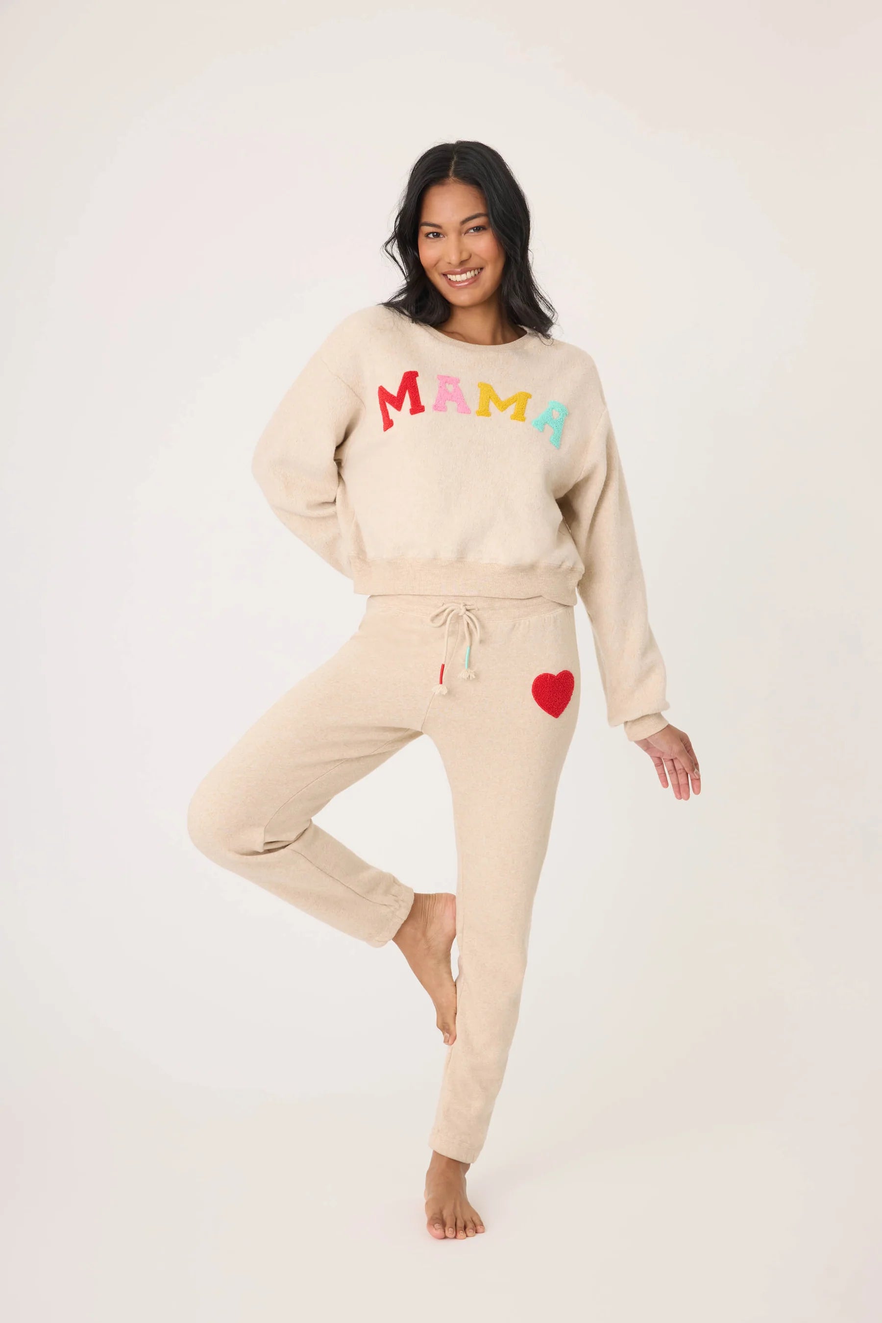 FOR THE MAMA'S EMBROIDERED PANT