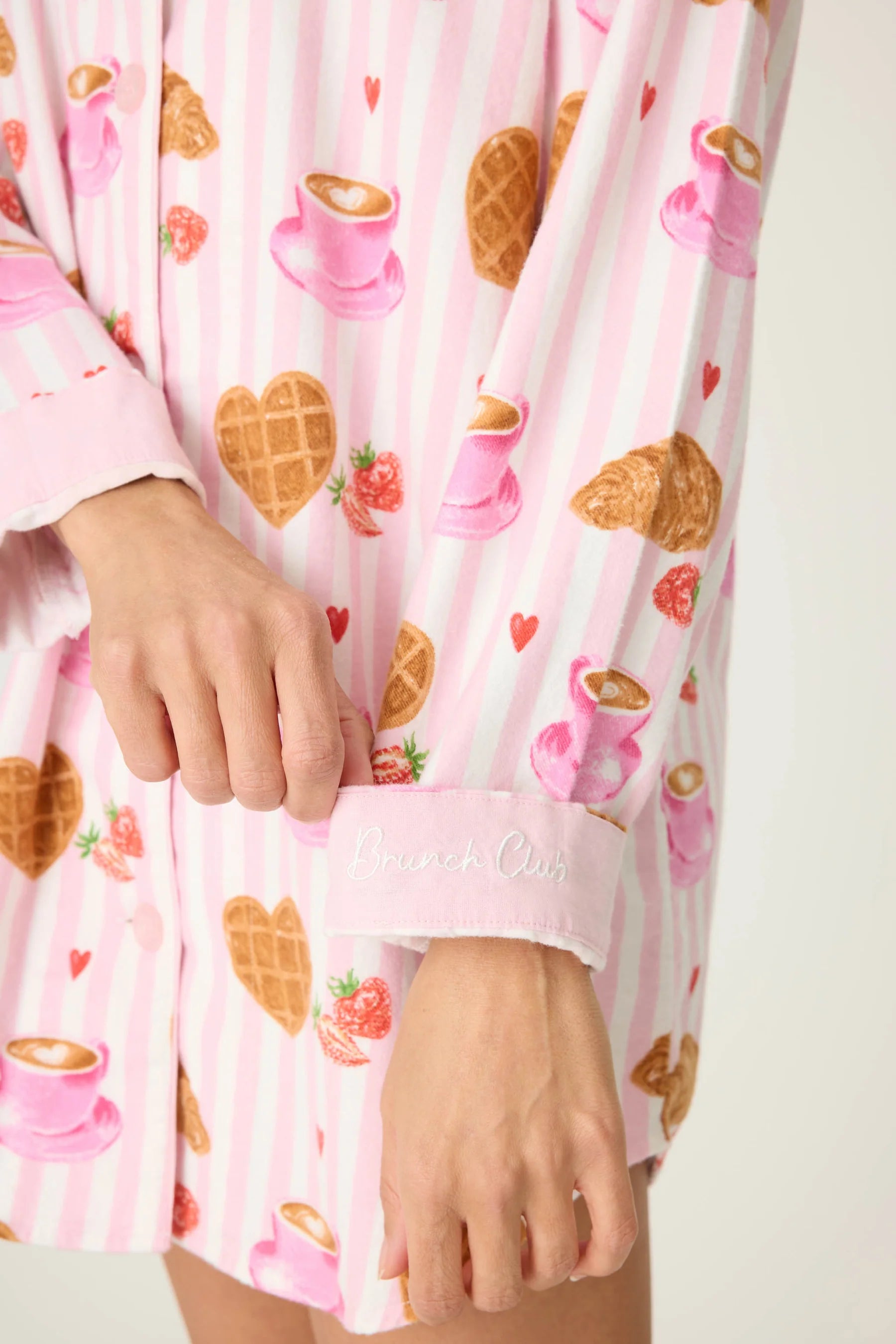 BRUNCH CLUB BREAKFAST PRINT NIGHT SHIRT