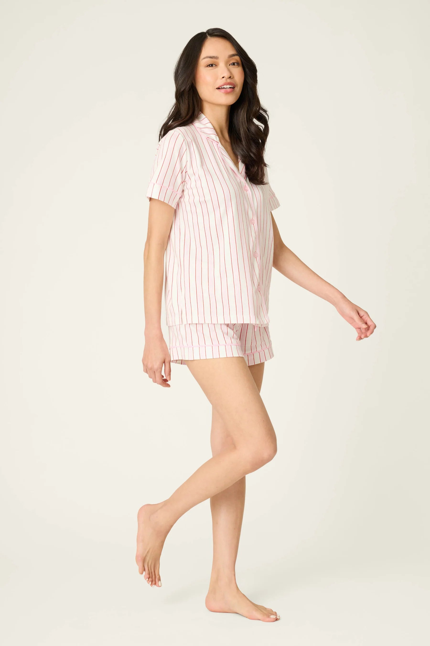 FEELING LOVE STRIPED PJ SET
