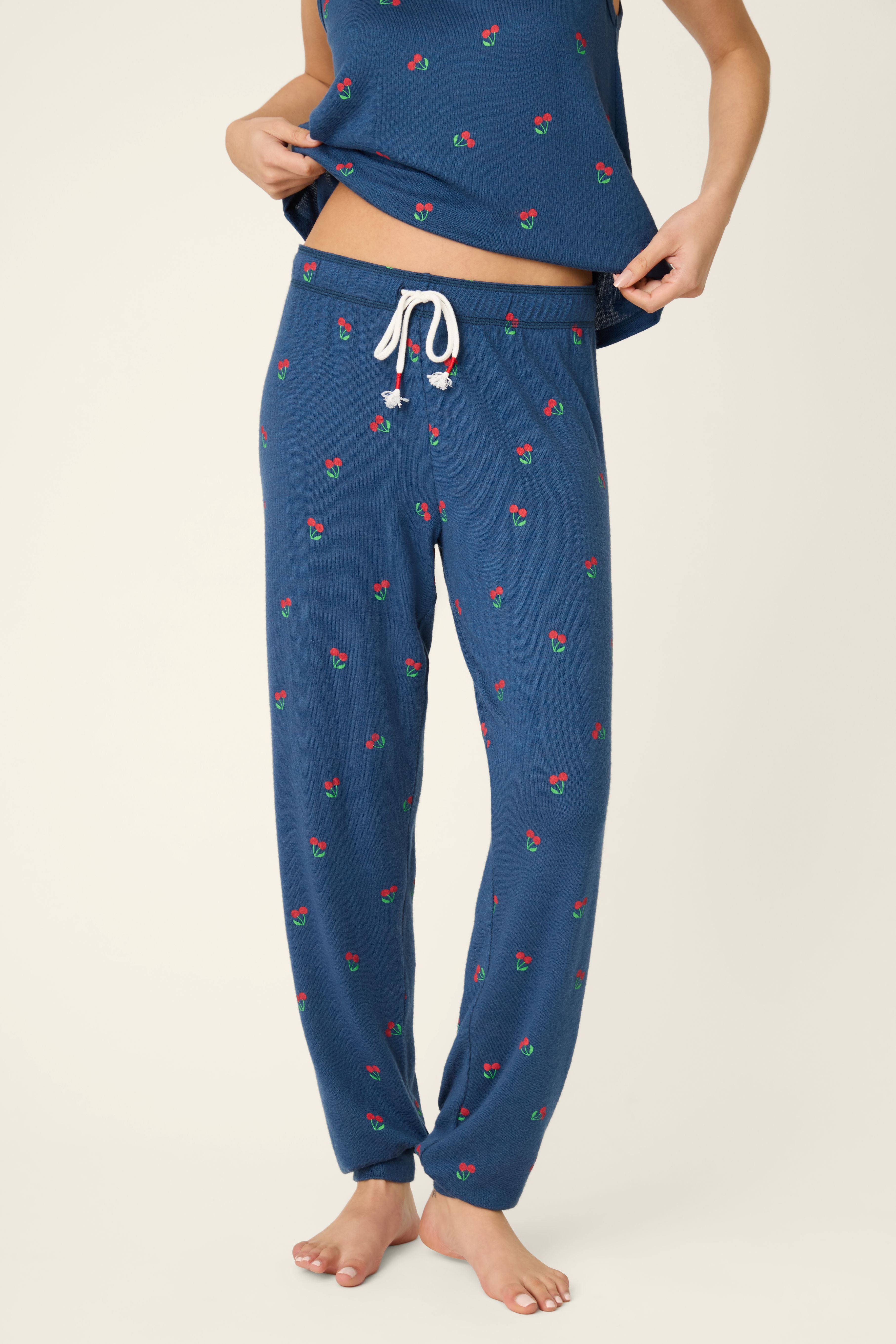 CHERRY PRINT PJ PANT