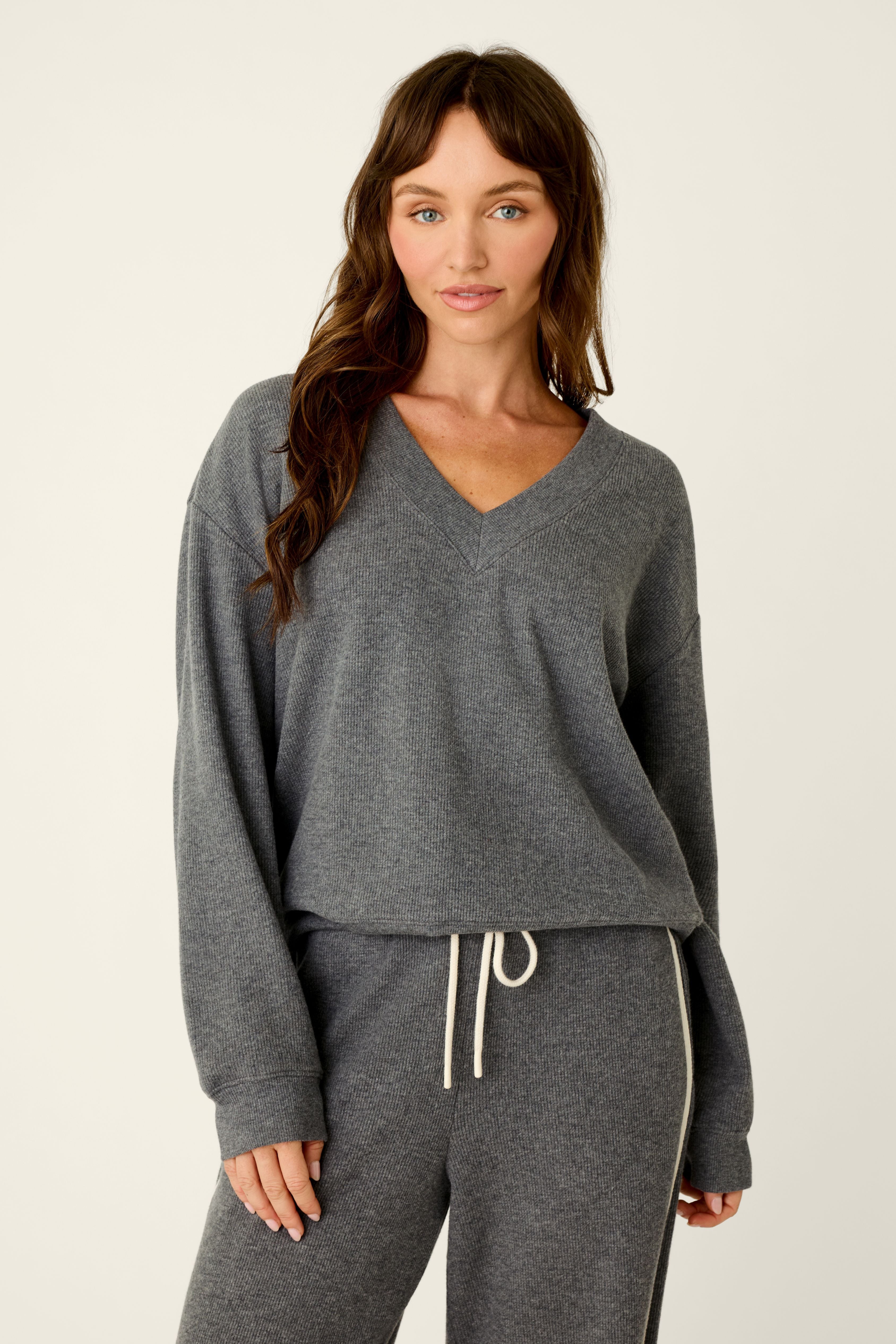 EVERYDAY ESSENTIALS PJ TOP - WEEKDAY WAFFLES