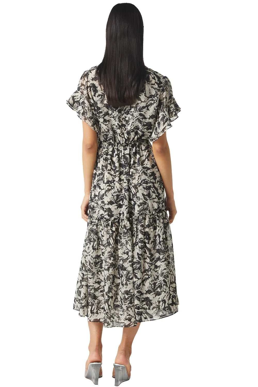 RANJANA DRESS - TONAL ABSTRACT