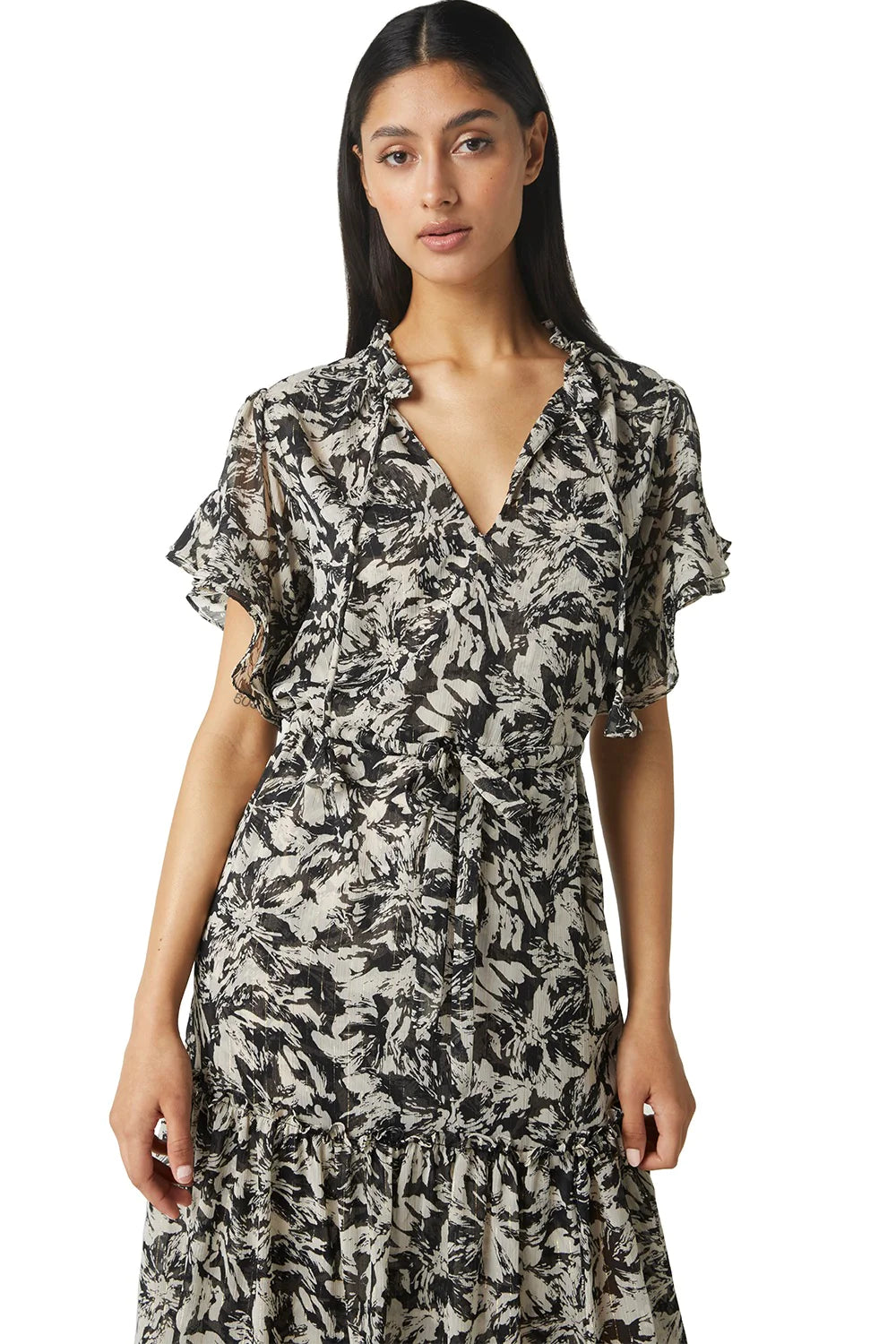 RANJANA DRESS - TONAL ABSTRACT