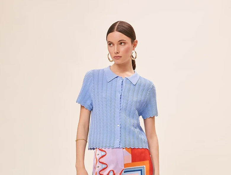 GIBLIS TOP - BLEU JEANS