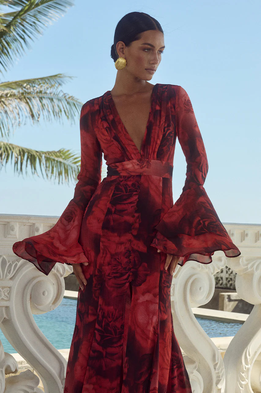 SARI MAXI DRESS - GIOVANA PRINT