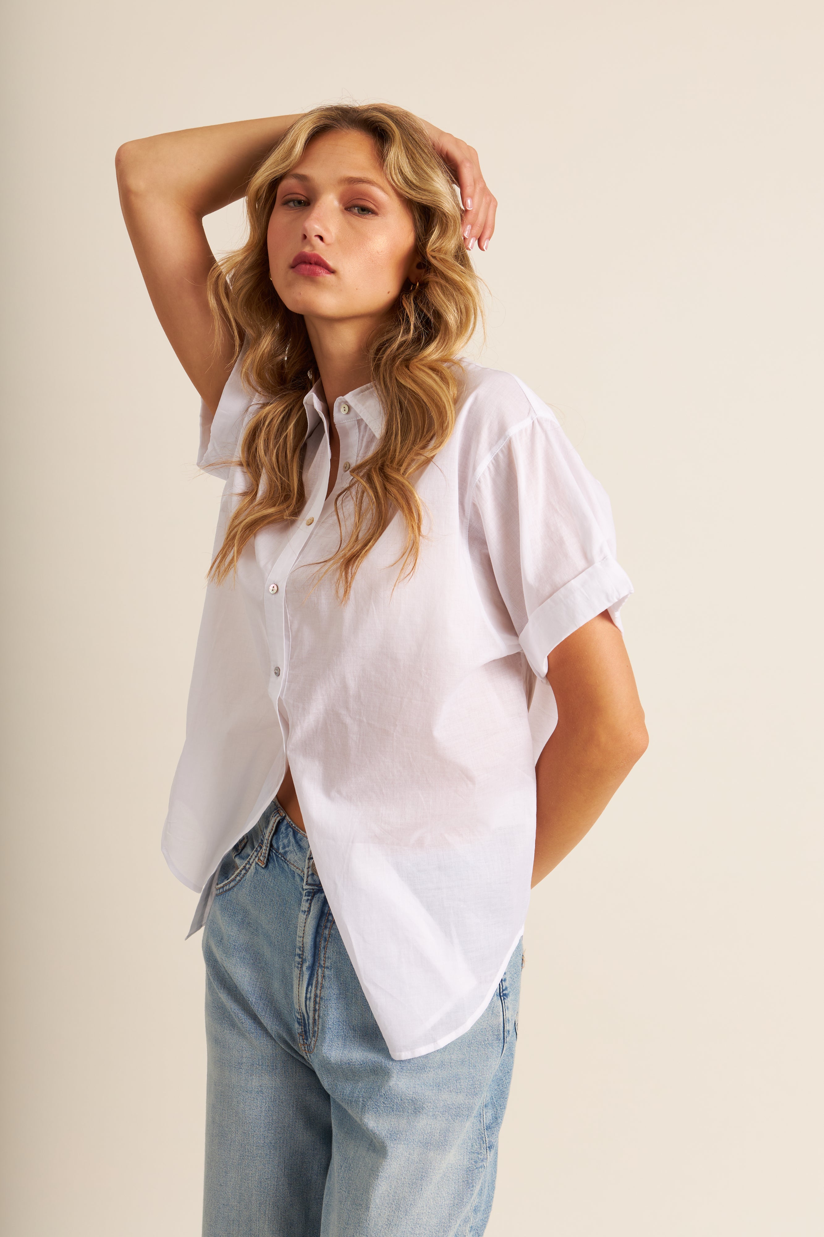 SHAY TOP - CHALK