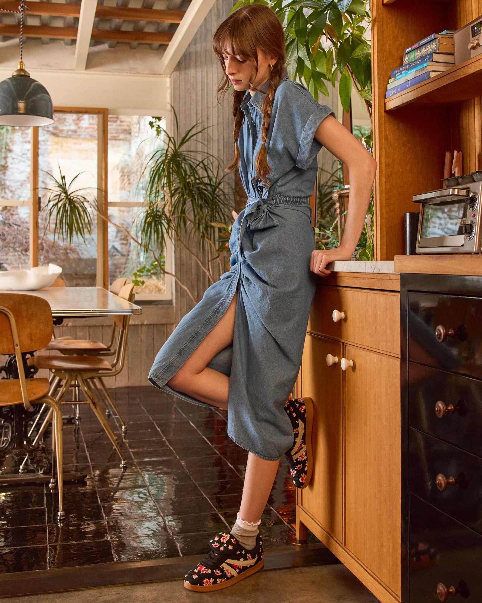TORI DRESS - CHAMBRAY BLUE