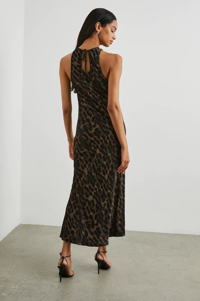 SOLENE DRESS - UMBER LEOPARD