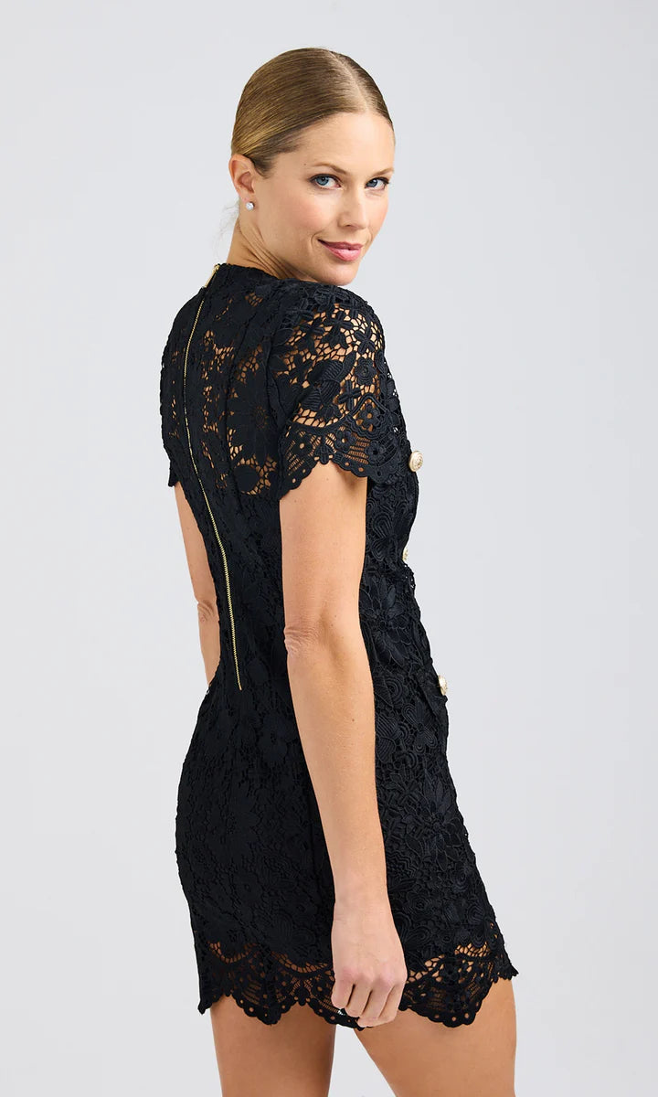 ANNE LACE DRESS - BLACK