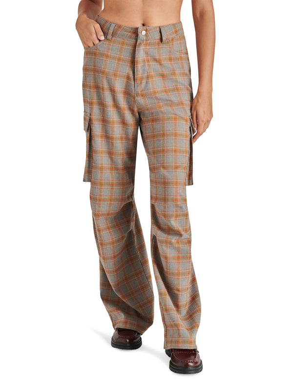 Checkered sales cargo pants