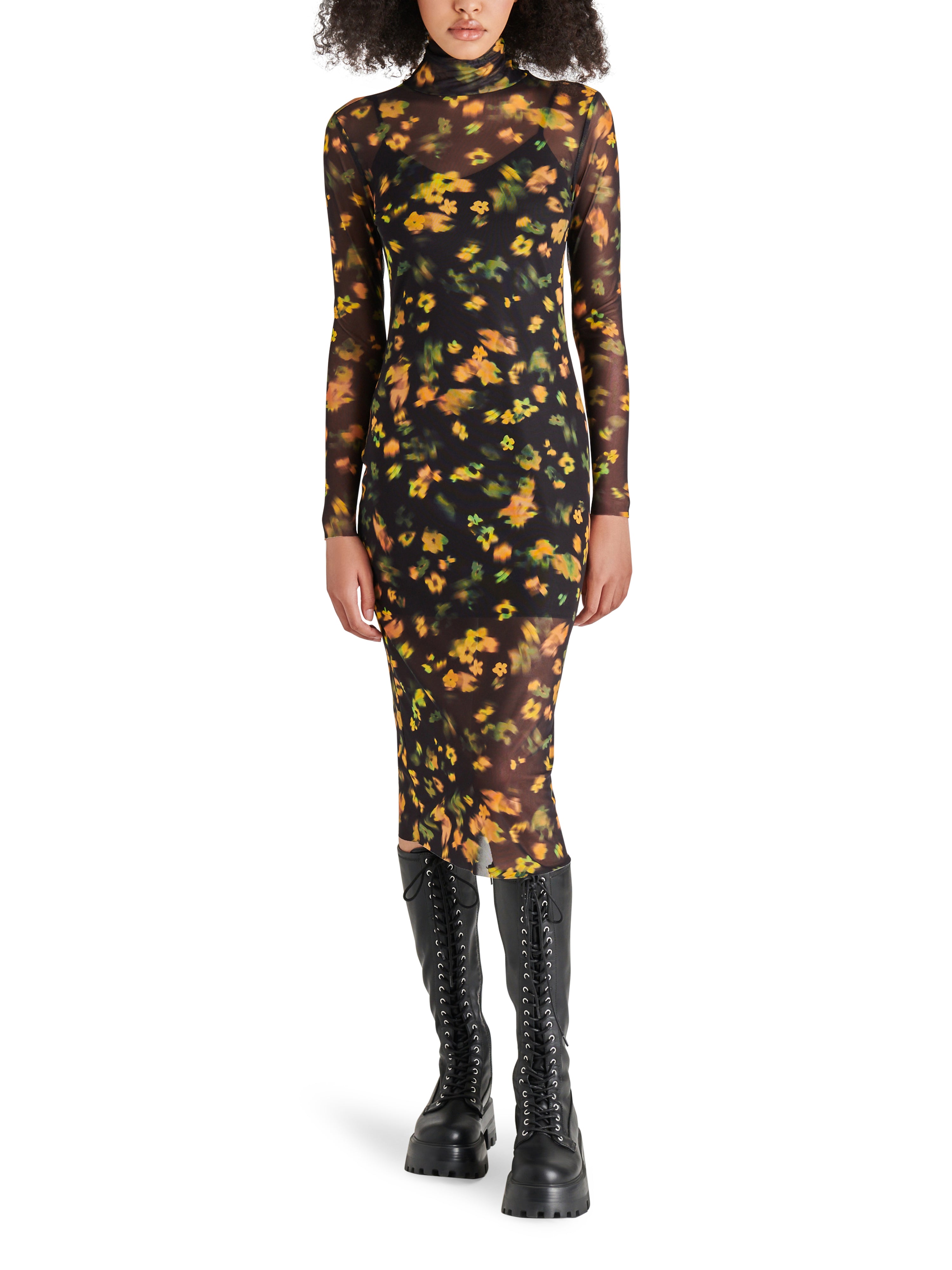 VIVIENNE DRESS - BLACK MULTI