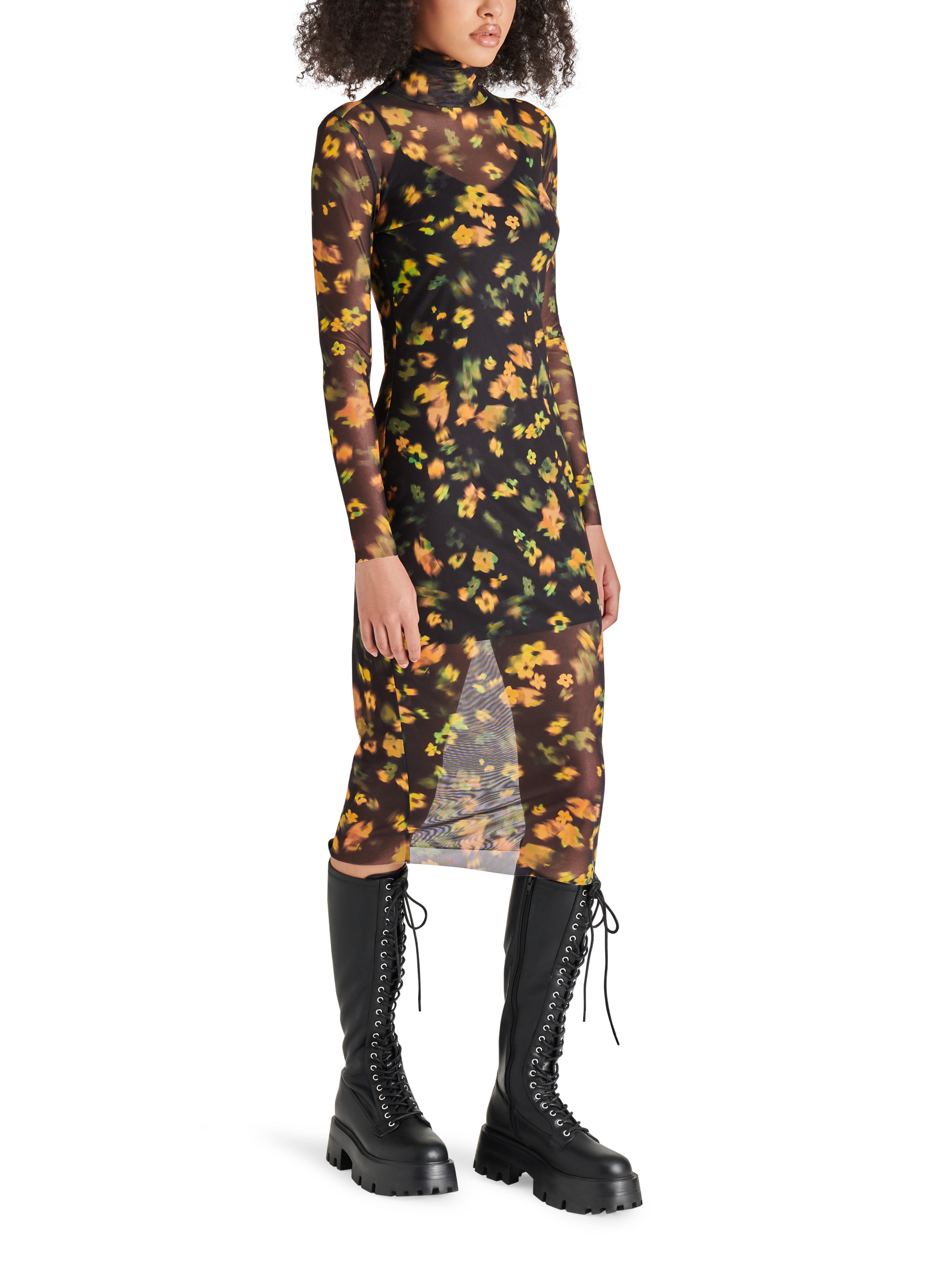 VIVIENNE DRESS - BLACK MULTI