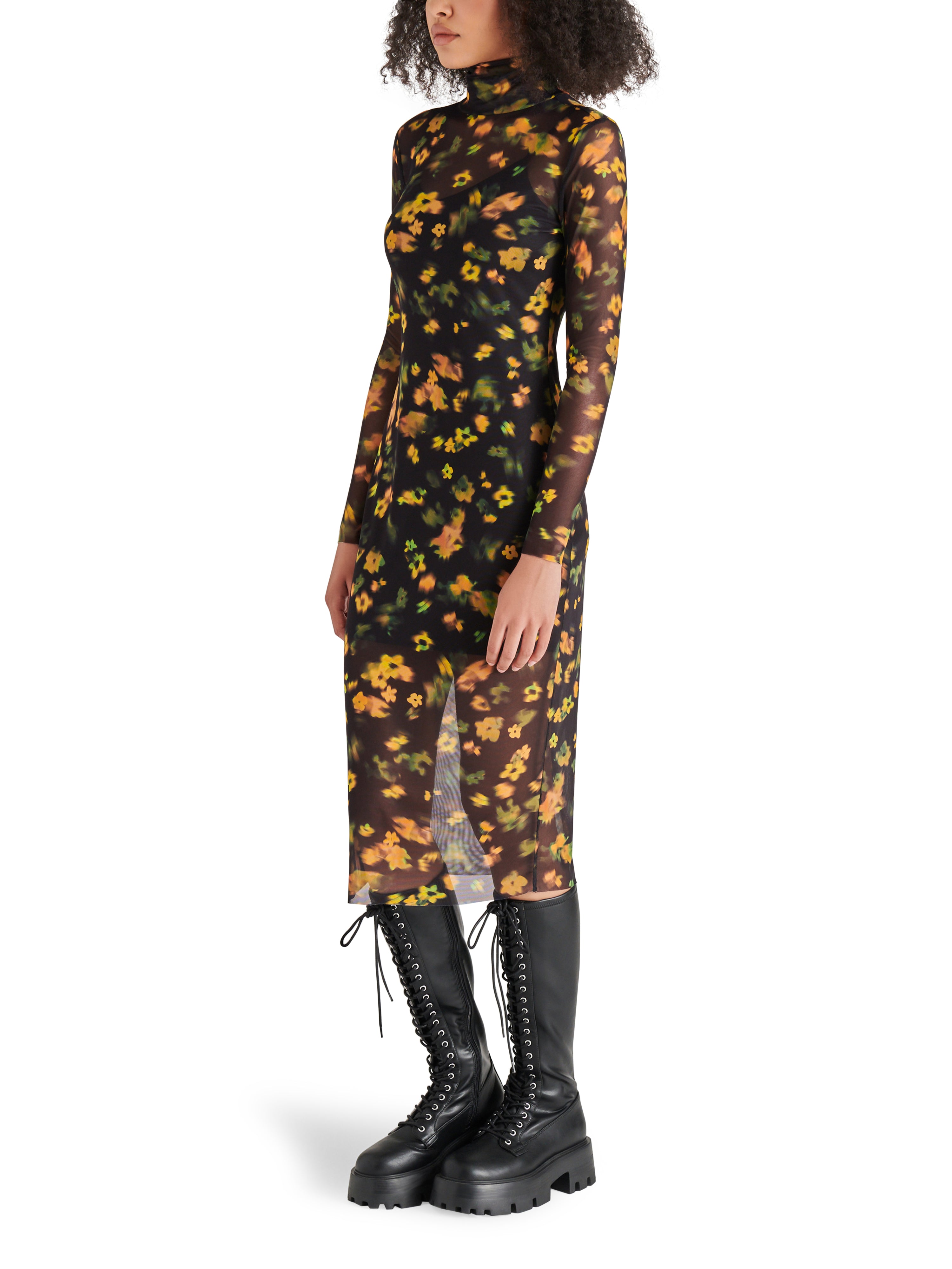 VIVIENNE DRESS - BLACK MULTI