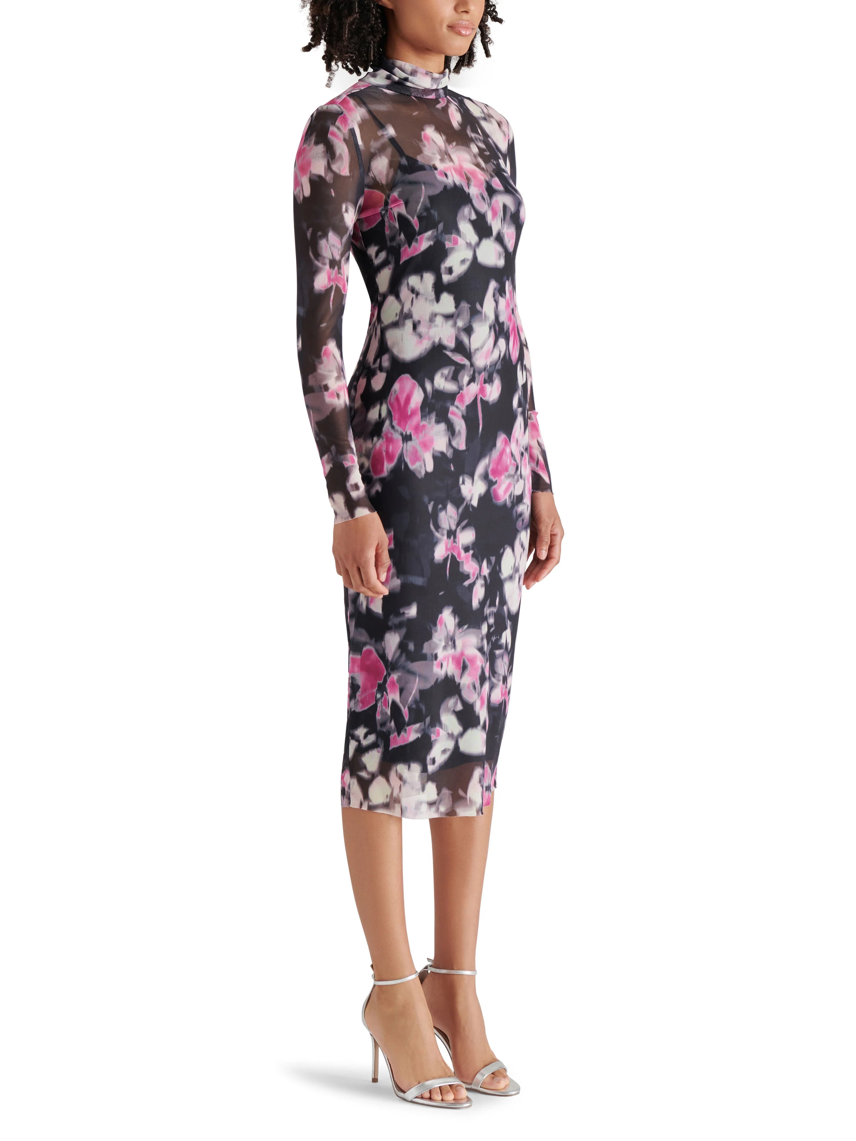 VIVIENNE DRESS - BLACK FLORAL