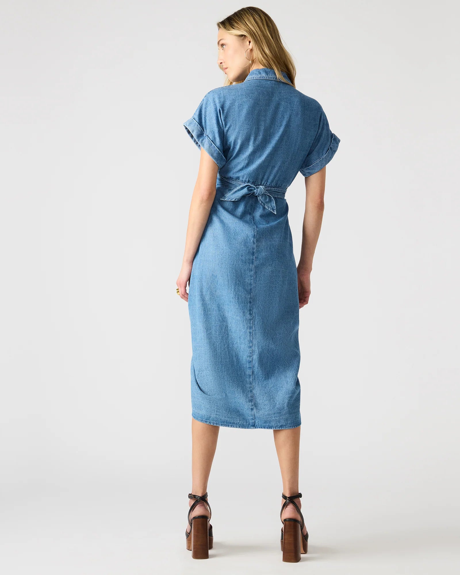 TORI DRESS - CHAMBRAY BLUE