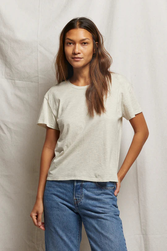 HARLEY BOXY CREW TEE - OATMEAL